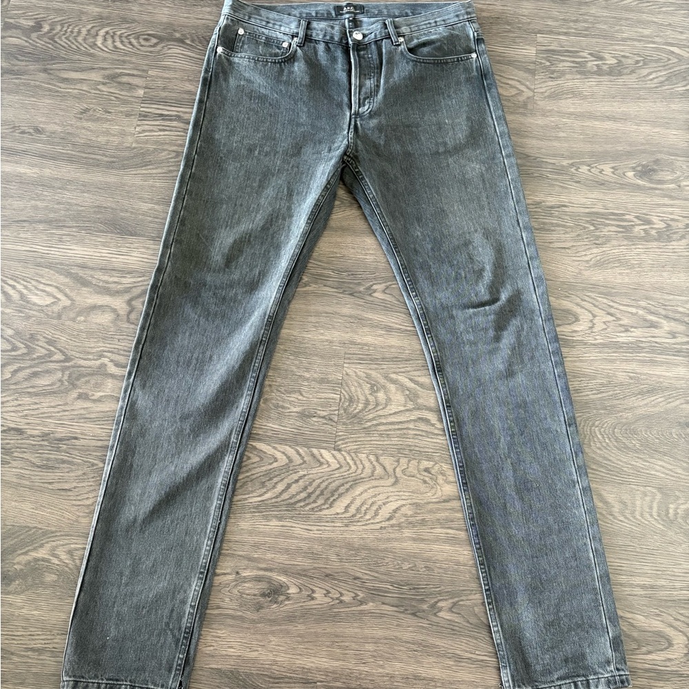 A.P.C. Gray petite new standard denim